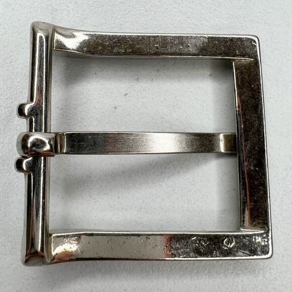 Silver Tone Simple Basic Belt Buckle - Picture 2 of 9